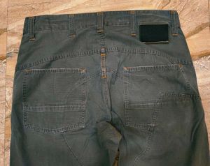 Men's Grey Relaxed Fit Trousers