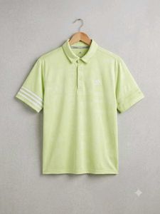 Adidas Men's Lime Green Polo Shirt