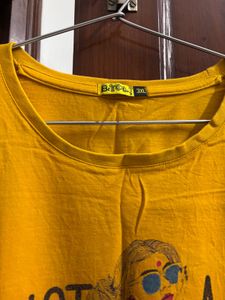 Yellow 3XL Tea Shirt
