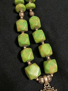 Unique Green Beaded Necklace