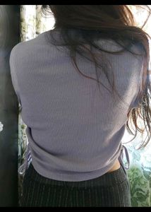 SSS Cute Lavender Crop Top