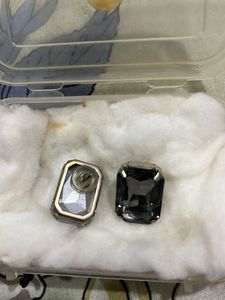 Elegant Black Gemstone Earrings
