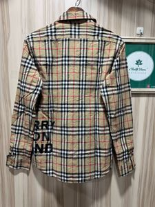 Burberry London Beige Check Print Shirt