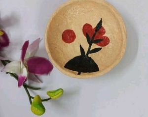 Hand-Painted Paper Mache Bowl