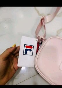 Pink Fila Crossbody Bag