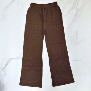 Brown Knit Wide Leg Pants 🆕 NWOT 🫶