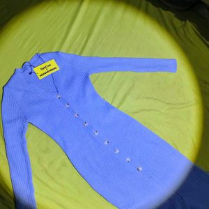 Korean knit blue