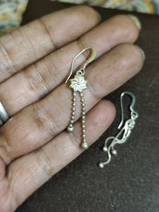 Pure Silver Mismatched Earrings