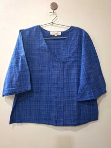 Taavi Blue Cotton Top