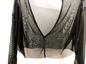 Boohoo Sheer  Mesh Crop Top
