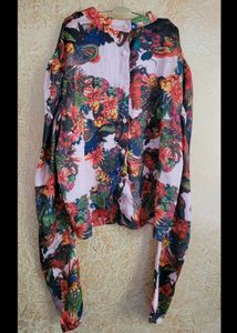 Floral Print Long Sleeve Top
