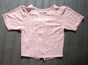 Cute Pink Button-Down Top