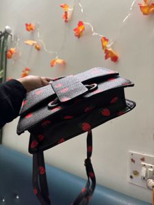 Strawberry Print Mini Bag