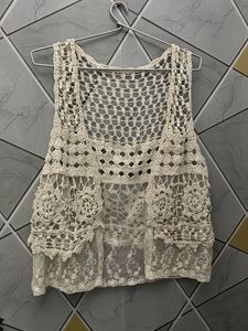 Boho Crochet Lace Vest
