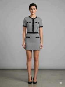 Style Union Chic Gingham Co-ord Set black n white