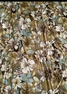 Floral Print Kurta with Embellished Neckline