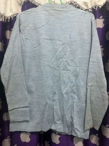 Light Blue Embroidered Cardigan