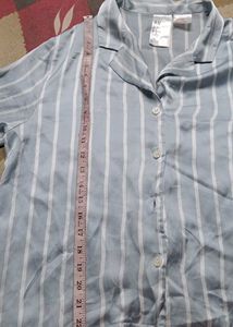 Cozy Blue Striped Pajama Set