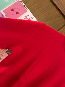 Red Mock Neck Sweater