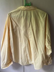 Chic Striped Yellow Button-Up Shirt