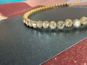 Diamond Gold Tone necklace choker