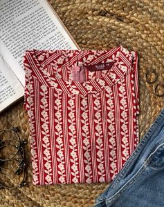 Stylish Printed Sleeveless Kurta