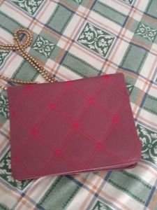 Chic Maroon Chain Sling Bag