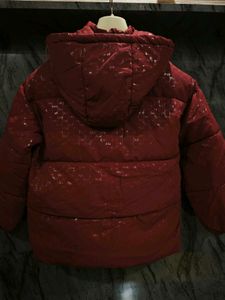 Shiny Red Puffer Jacket