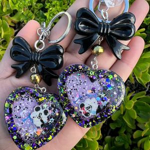 Cute Heart Bow Keychains (Set of 2)