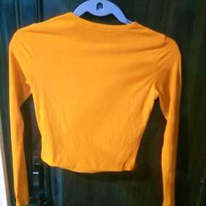 Bodycon Top Of Orange Colour