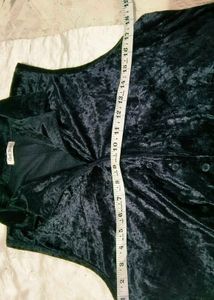 Elegant Black Velvet Vest