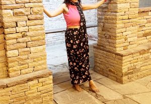 Palazzo Saree Ready To Wear XL Size