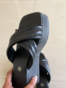 Black block heels