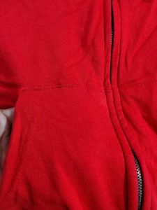 Red Zip-Up Hoodie