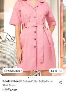 Pink Shirt Dress