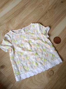 Sheer Floral Embroidered Top