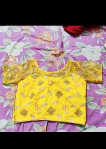 Beautiful Lahenga For Haldi With Silk Dupatta And