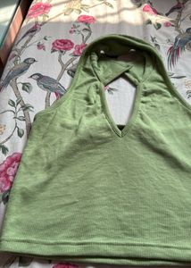 Green Halter Top, Bust-36/38