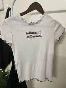 Influential Millennial Ribbed Top