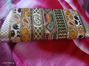 Embroidered Clutch Bag