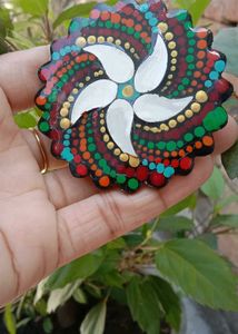 Handmade  Dot Mandala  Magnet-High Gloss Resin