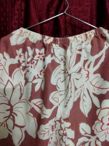 Floral Print Button-Up Tunic Top
