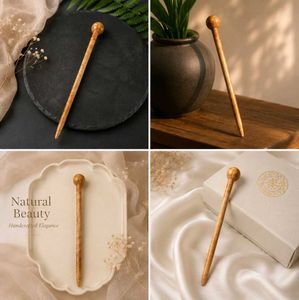 Wooden Hair Stick for Elegant Updos