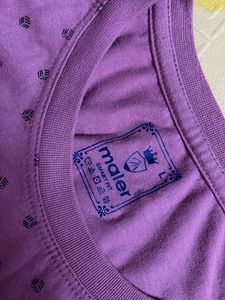 Purple Printed T-Shirt