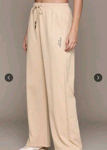 Comfortable Beige Joggers with Drawstring