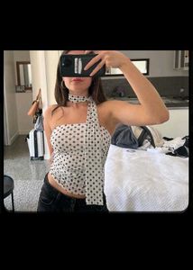 Polka Dot y2k cami top