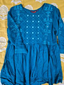 Beautiful Teal Embroidered Kurta