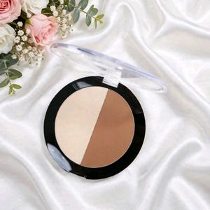 Two-Tone Face Powder Compact