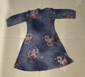 Floral Print Kurta with Attached Shrug