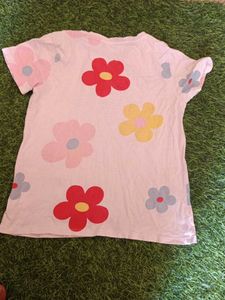 Cute Floral Print T-Shirt